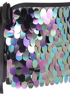 Sequin Hip Wrap Short Skirt